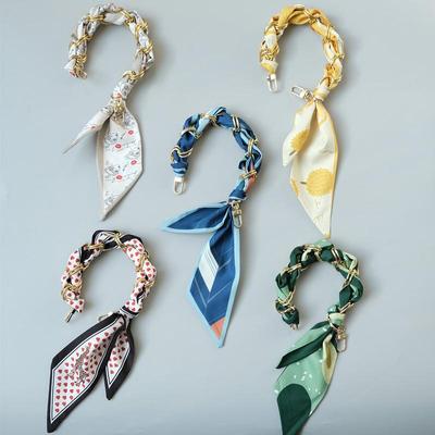 Nuova moda primavera inverno borsa da donna accessoria parte catene staccabile ricambio punto rosso cinturino in seta carino catena da donna fai da te