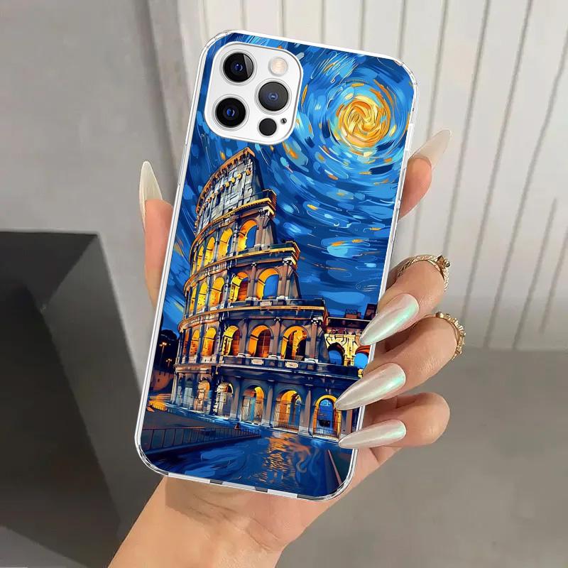 Roman Colosseum Phone Case for Iphone 17 Air 16 15 Plus 14 13 Mini 12 11 Pro Max 16E 7 8 SE 2020 Soft Funda Print Shell 17 Air 1