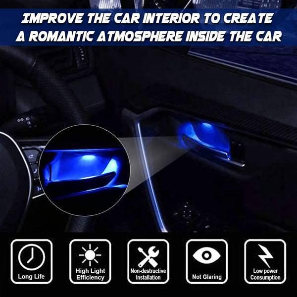 Compatible with 19-20 Toyota RAV4: LED Interior, Door Handle, Ambient Lighting, and Interior Modifications.