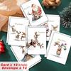 12-Pack Christmas Greeting Cards with Envelopes - Blank Inside for Personal Messages - Suitable for New Year, Congratulations, and Thank You Occasions