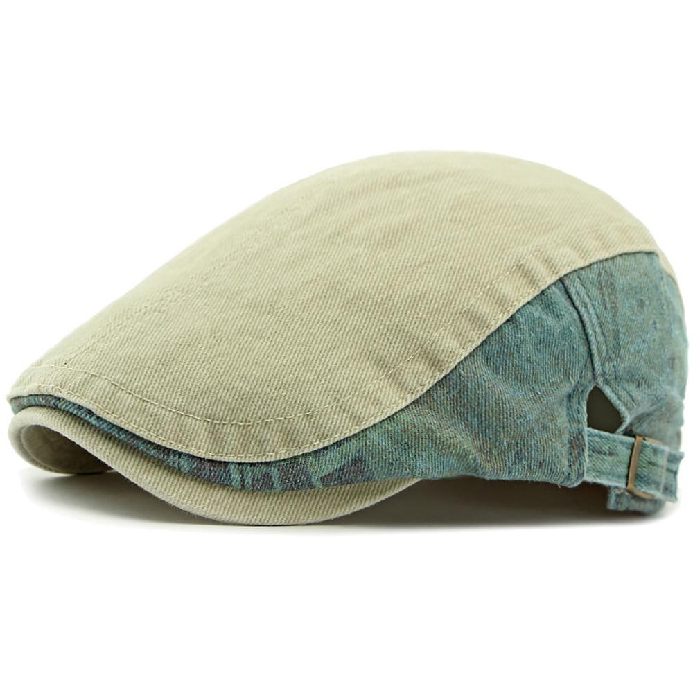 HT4788 Mens Berets Women Spring Summer Autumn Cotton Cap Retro Patchwork Artist Painter Beret Hat Male Female Ivy Flat Beret Cap