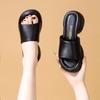 Fashion Shoes Women House Slippers Platform Luxury Slides Pantofle Big Size Square heel Loafers Soft Designer 2025 Block Fashion