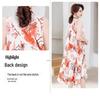 Sleeveless Silk Cotton Dress for Middle-Aged Mothers - Slim Fit, Large Size, Beach Dress for Summer