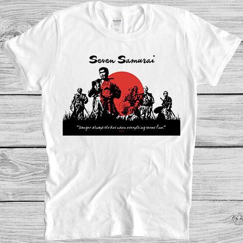 Seven Samurai T Shirt 643 Akira Kurosawa Japanese Movie Gift Tee S