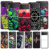 Skelett Schädel Harte PC Handyhülle Für Samsung Galaxy Z Flip 7 6 5 4 Schwarze Abdeckung Für Galaxy Z Flip 3 Faltbare Schale Fundas Capas