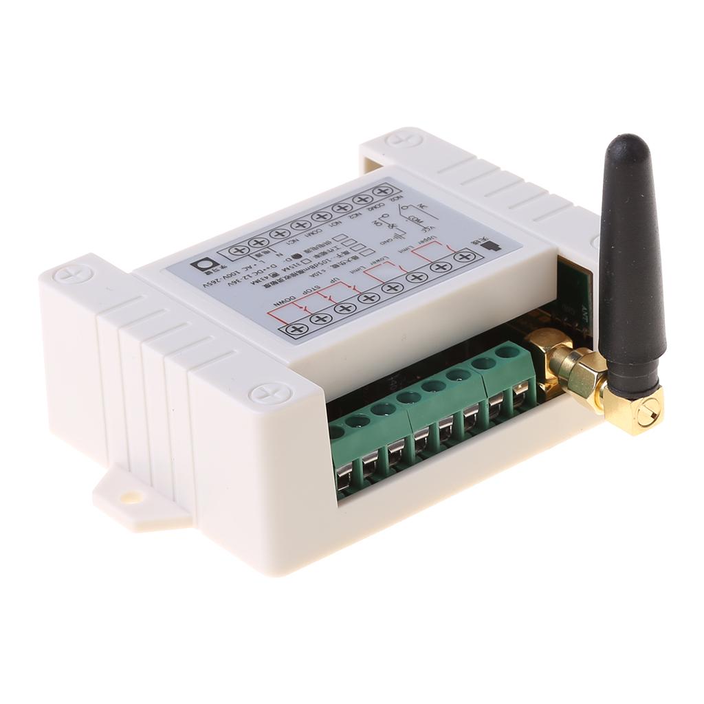 RF Remote DC12V/24V/36V 2 Channel Universal Remote Control for Garage Door Motor Receiver and Transmitter