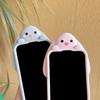 Kawaii 3D Cartoon Benny Rabbit Case For iPhone 16 15 14 13 12 Pro Max Soft Silicone Cover With Hairball Tail Holder