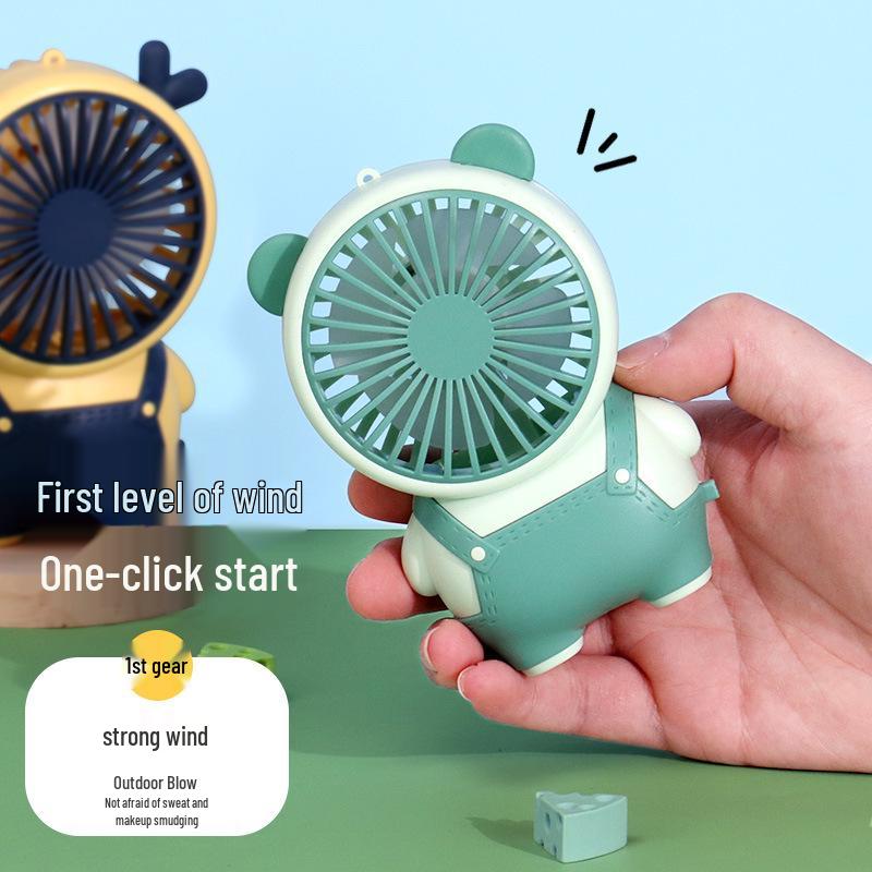 Portable Rechargeable Cartoon Handheld Fan for Students and Children