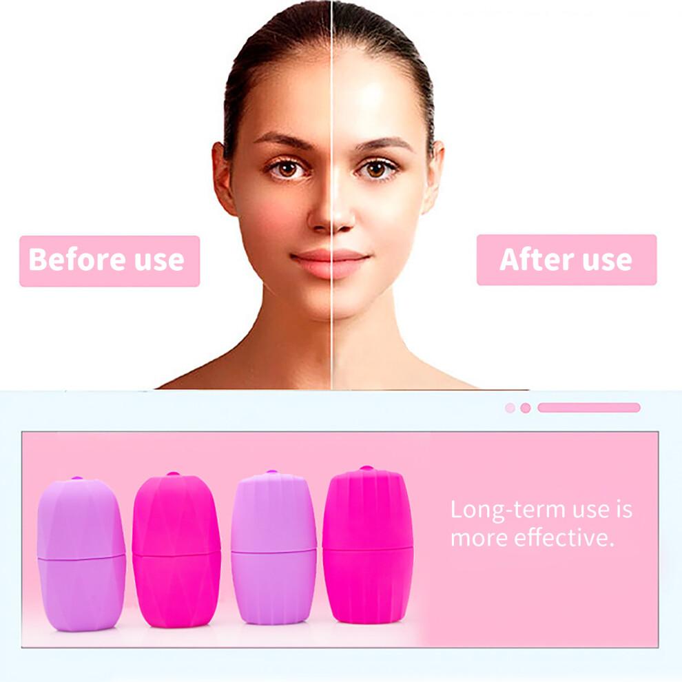 Skin Care Ice Roller for Face, Ice Face Roller To Minimize Pores and Improve Skin Texture with BPA Free Silicone for Daily Use For Halloween Parties