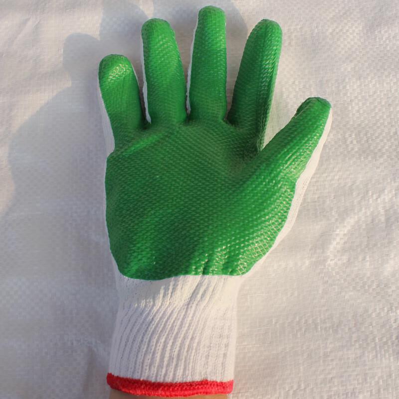 Jingya Wear-Resistant Dipped Cotton Work Gloves (12 Pairs)