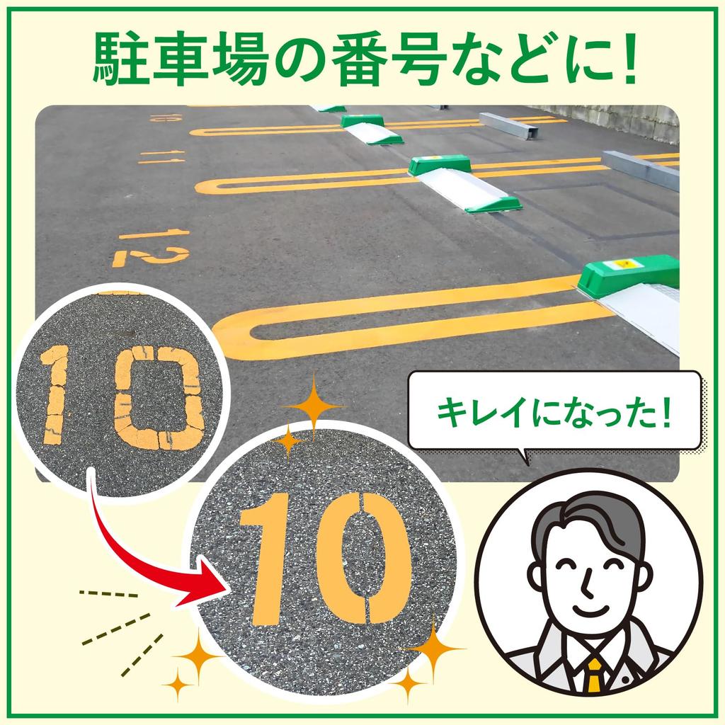 ZERONOWA Parking Lot Number Stencil License Plate Plate, Spray-On (30cm)