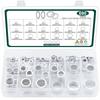 600PCS Aluminum Crush Washers Ring Assortment Kit Oil Drain Plug Gasket Automotive Washers M6 M8 M10 M12 M14 M16 M18 M20 M22 M24