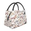 Horses Lunch Bags Insulated Bento Box Resuable Lunch Tote Picnic Bags Cooler Thermal Bag for Woman Student Travel