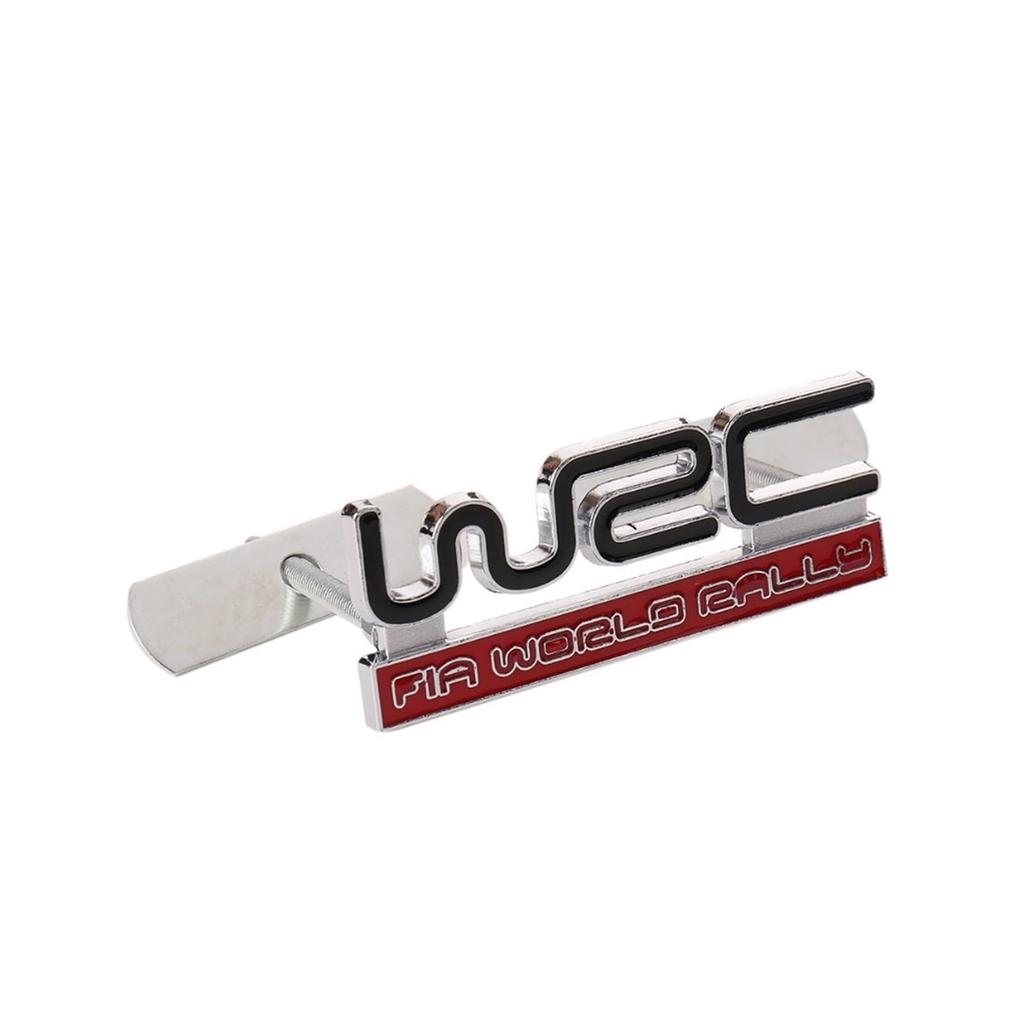 AQXYTBLU 3D Metal WRC Front Grille Badge Emblem Car Decal Sticker Car Styling