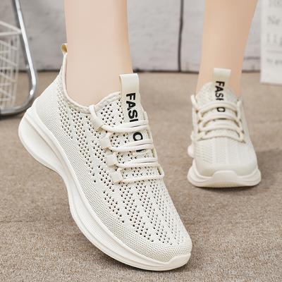 Mode Damen Schuhe 2024 Sommer Stoffobermaterial atmungsaktive Freizeitschuhe Modetrend Einzelschuh weiche Sohle Sport Damen Schuhe