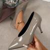 Purple High Heels Women's Stiletto 2025 New Spring and Autumn Banquet Light Mouth Sexy Pointed Toe Single Shoes