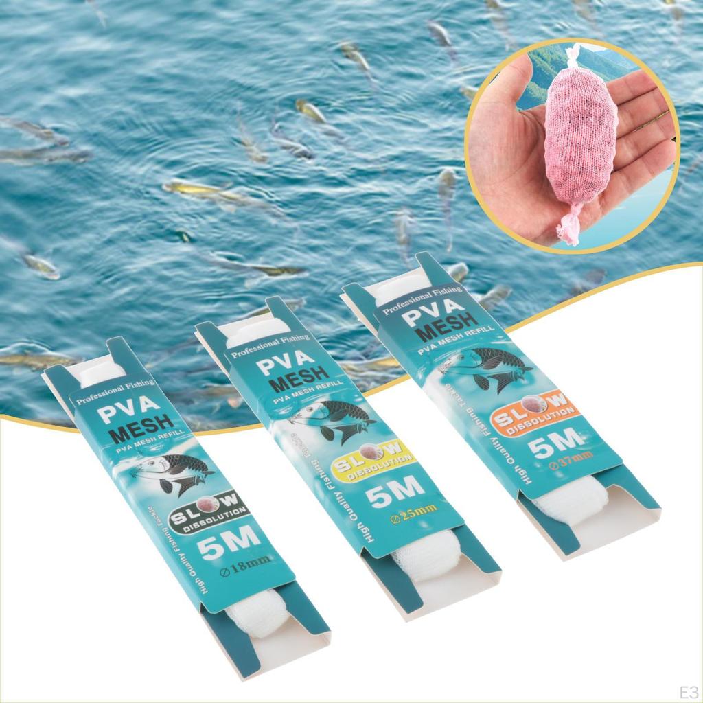 Pva Mesh Bag 5 Meters Long Fishing Accessory Professional for Carp Water Soluble