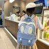Schoolbag1011 New Schoolbag High Value Simple Cute Rabbit Ear Backpack Korean Version Large Capacity College Style Backpack