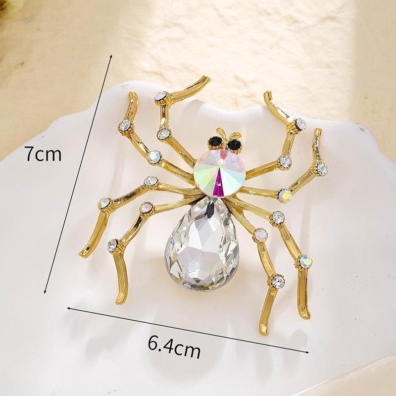 Exaggerated Classic Design Spider Brooches Pins For Women Men