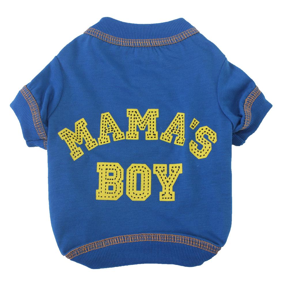 Dog Clothes Pet Apparel - Round Neck Ribbed Elastic Thin Cotton T-shirt in Stock
