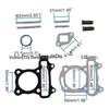 GOOFIT 47mm Large Bore Cylinder Kit Head for 80cc GY6 139QMB ATV Go-kart