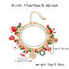 Christmas Bracelet for Women Fashion Elegant Christmas Tree Santa Snowflake Pendant Beaded Bracelets Holiday Party Jewelry Gift for Girls