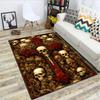 1Pc Skull Rug - Home Carpet Office Decorative Carpet For Living Room Bedroom Door Mat Floor Rug Computer Chair Area Rug