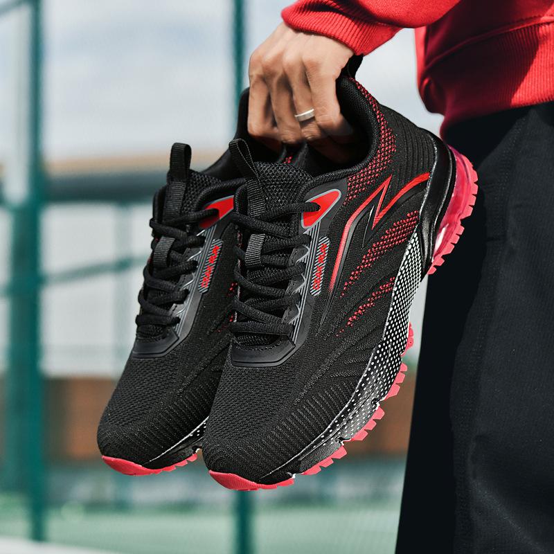 Męskie buty do biegania maratońskiego buty siateczkowe poduszka powietrzna miękka podeszwa ultralekkie amortyzujące sportowe buty do treningu studenckiego fitness do biegania