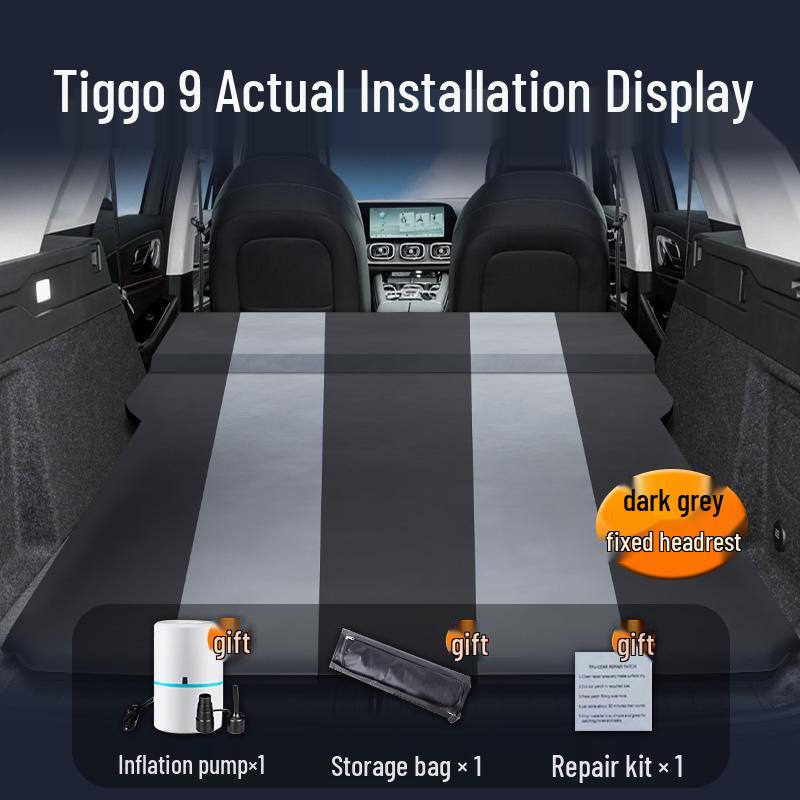 Inflatable Car Mattress for Chery Tiggo 9 – Rear Seat Sleeping Pad for 25 Models
