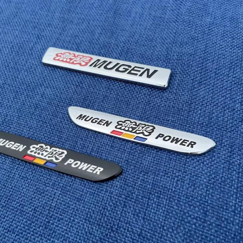 3D Metall Auto Aufkleber Mugen Logo Kotflügel Heckklappe Emblem Abzeichen Aufkleber für MUGEN POWER Fit Civic Type R Zubehör