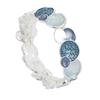 Luxury Enamel Color Round Tree of Life Elastic Bracelet Ladies Fashion Versatile Fortune Tree Elastic Bracelet