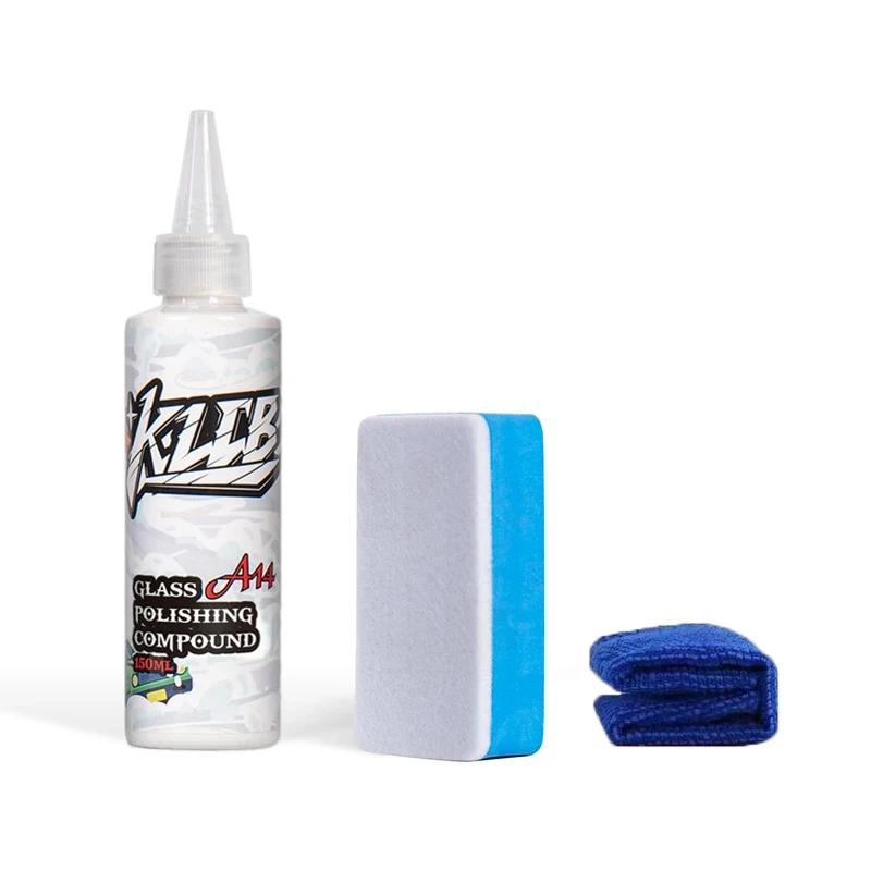 150ML Upgraded cerium oxide glass polish removes water spots light scratches & grease film—streak-free finish no marks left.