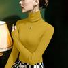 Women's Fitted Turtleneck Long Sleeve Top - Soft Thermal Base Layer for Winter