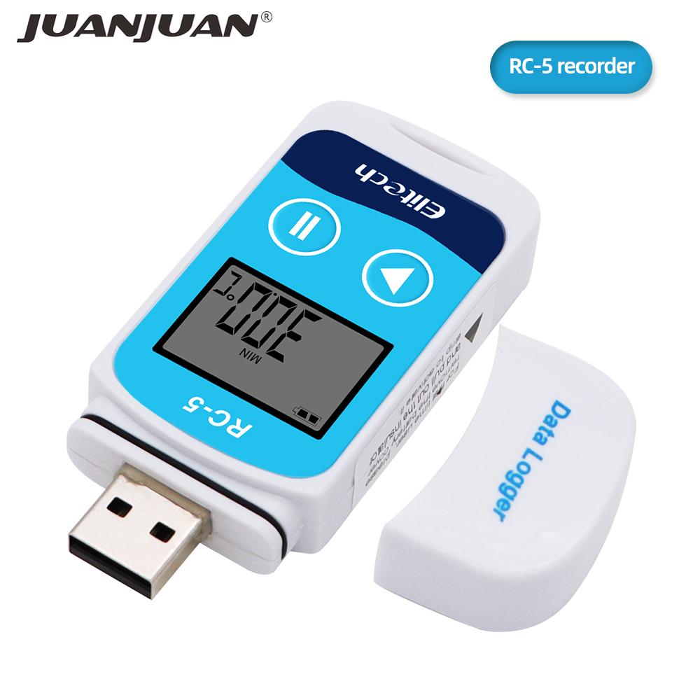 RC-5+ PDF Temperatur-Datenlogger RC-5 USB-Datenlogger Datalogger Recorder Upgrade für Kühlung Kaltketten-Transport Labore