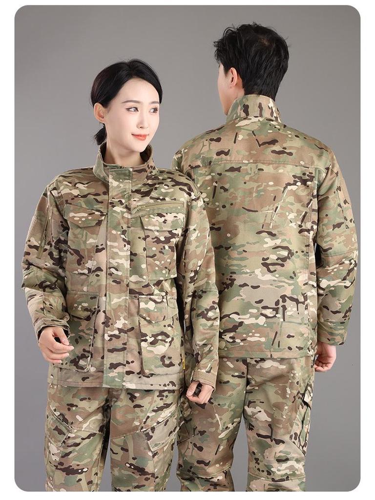 Men's Breathable Anti-static Workwear Set - Wear-resistant Tactical Jacket for Spring and Autumn Outdoor Activities