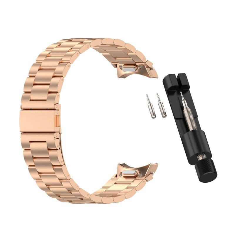 For Watch 7/6/5/4 Smartwatch Adjustable Band Straps Stainless Steel Wristband Bracelet Wear Resistance Unisex Waterproof