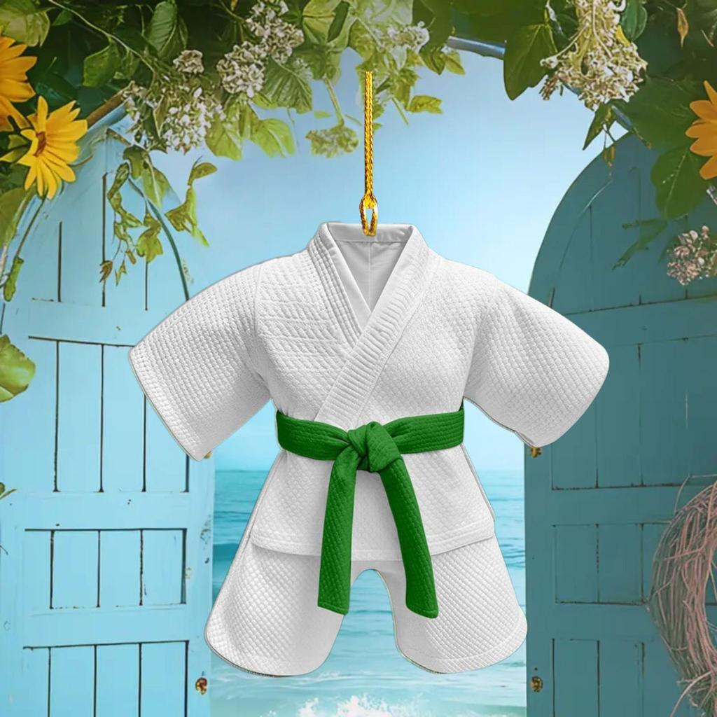 Acrylic Taekwondo Theme Keychain & Car Ornament