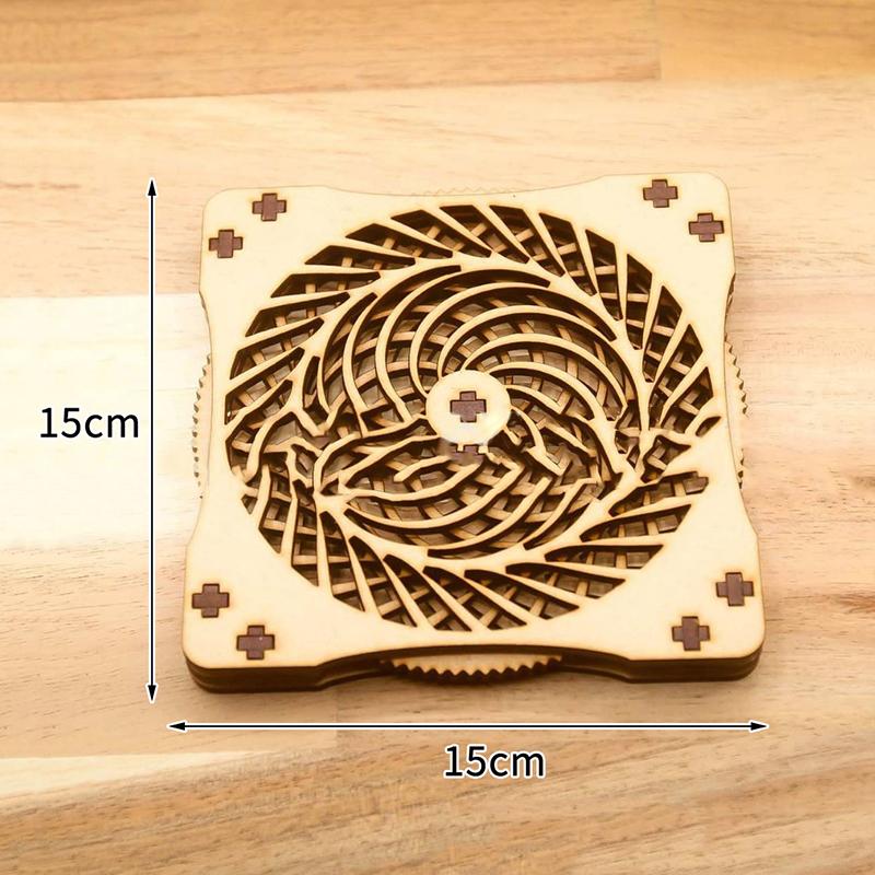 Untersetzer für Getränke Saugfähige Sets Geflochtene Untersetzer Holzuntersetzer für den Couchtisch Einweihungsgeschenk für Bauernhaus Heimdeko