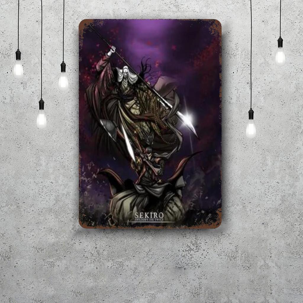 Sekiro Vintage Tin Sign Home Decor Wall Decor Art Wall Mural Room Decoration Decor Retro Metal Sign Plate Bar Posters