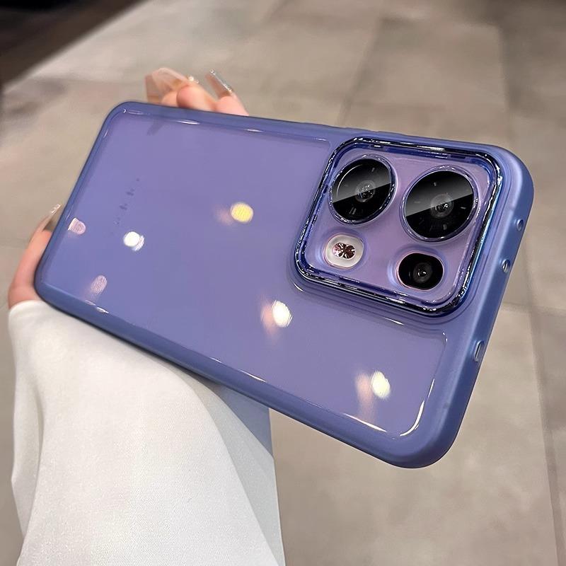 Silicone soft shell is suitable for opporeno13 mobile phone case 12pro transparent film Reno11 all-inclusive protection 13pro.