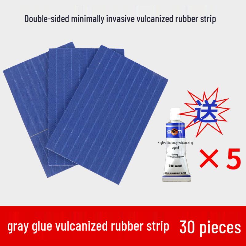 Motorcycle & EV Tire Repair Kit with Vulcanized Rubber Strips & Glue