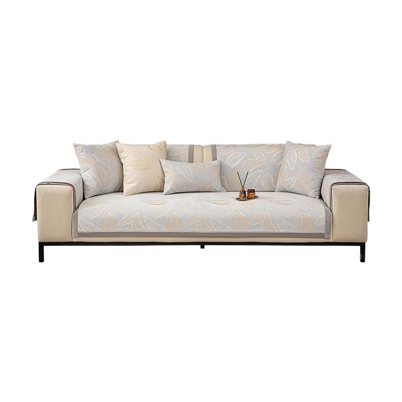 Thick Cotton-Blend Sofa Cover, Cozy Couch Cover And Snug Sofa Slipcover For 2-3 Seater Living Rooms