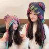 Lightweight Warm Ear Knitted Fleeces Hat Elastic Adjustables Kid Ear Protection Cap Windproof Tassels Straps Ear Muff Hat