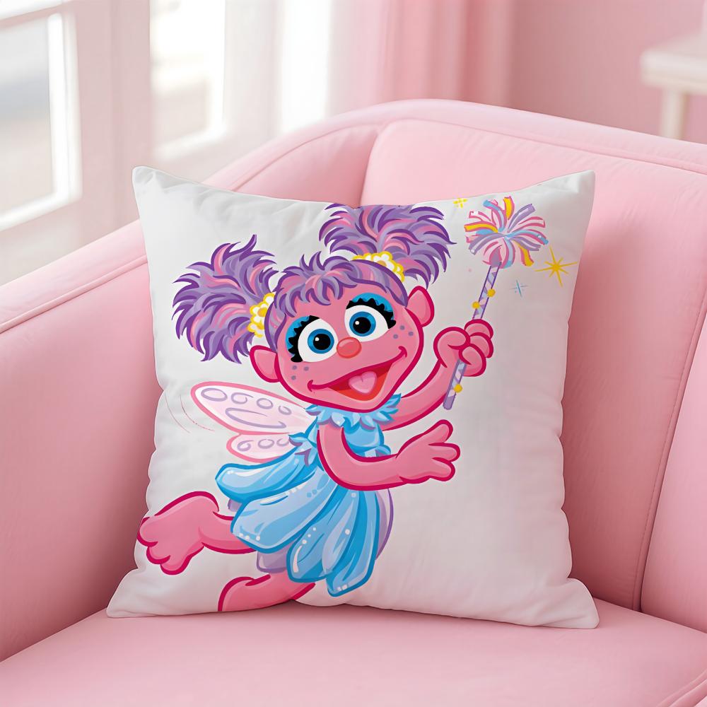 AAbby Cadabby Cushion Cover Pillowcase Short Plush Invisible Zipper Room Sofa Cushion Cover
