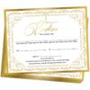 25 PCS Baptism Certificates for Church, Baby Dedication Certificate Paper, Baby Dedication Christening Gifts for Girls Boys,Baptismal Certificates