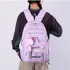 Anime 26 English Letters Printed Backpack Schoolbag for Teenager Student Girl Boy Bookbag Large Capacity Waterproof Travel Bag Gift Mochila