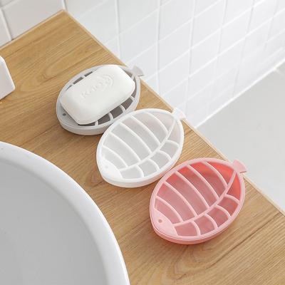 Fish Shape Soap Holder Non Slip Soap Stand Case Box  Tray Draining Rack Bathroom Organizer Gadget Soap Dish Solid Minimalist