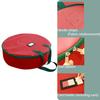 Christmas Wreath Storage Bag Red 600D Oxford Polyester with Handles for Organizing Wreaths and Seasonal Decorations