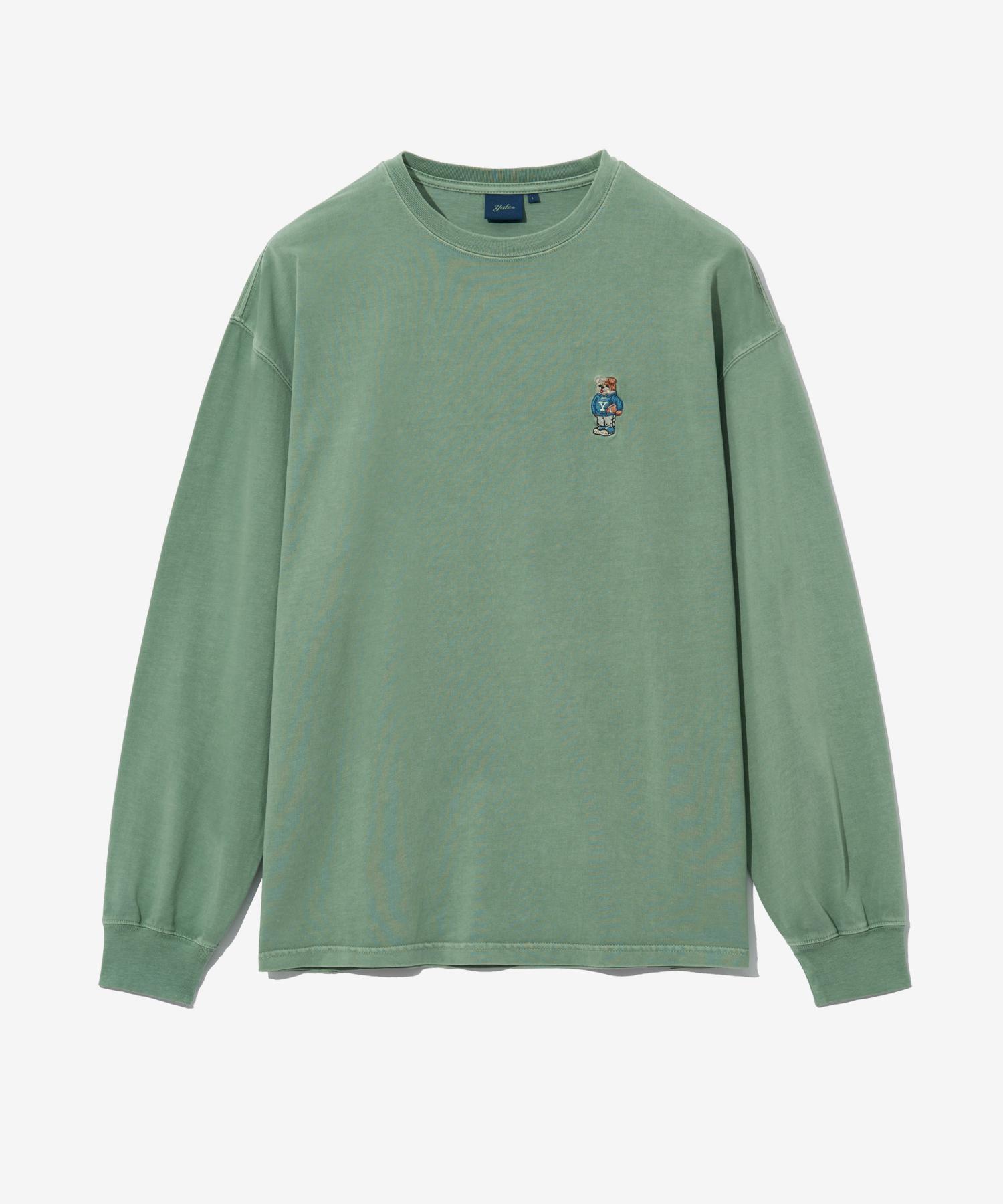 Yale Embroidery Dan Long Sleeve_Pigment Sage Green Pg Sage Green/L