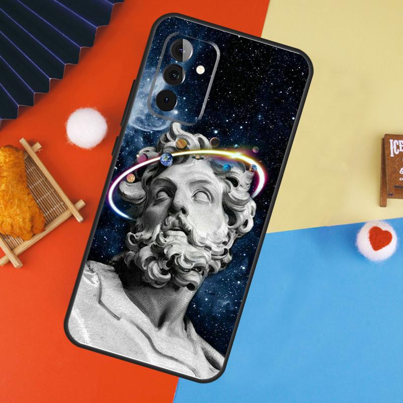 Griechische Gott Statue Gesicht Hülle Für Samsung Galaxy A56 A36 A16 A06 A13 A33 A53 A52 A32 A12 A54 A34 A14 A15 A35 A55 A17